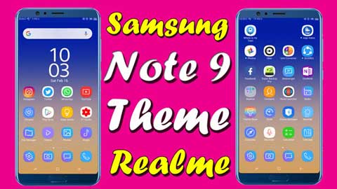 Color OS themes download samsung note 9 theme for oppo realme