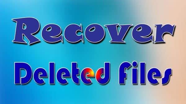 how to recover deleted data
