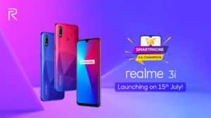 Realme 3i specification, price and launch date