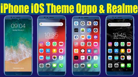 fresh ios theme for oppo & realme