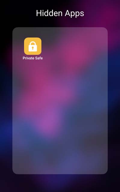 hidden apps folder