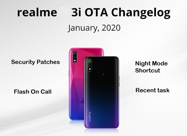 realme 3i coloros software update download january 2020