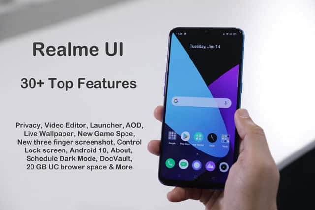 realme ui specification, features and price in india for all realme devices