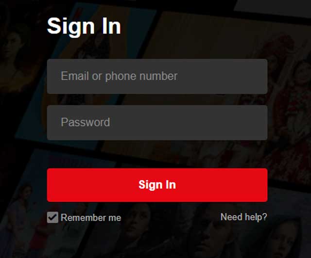 how to sign in netflix in any device