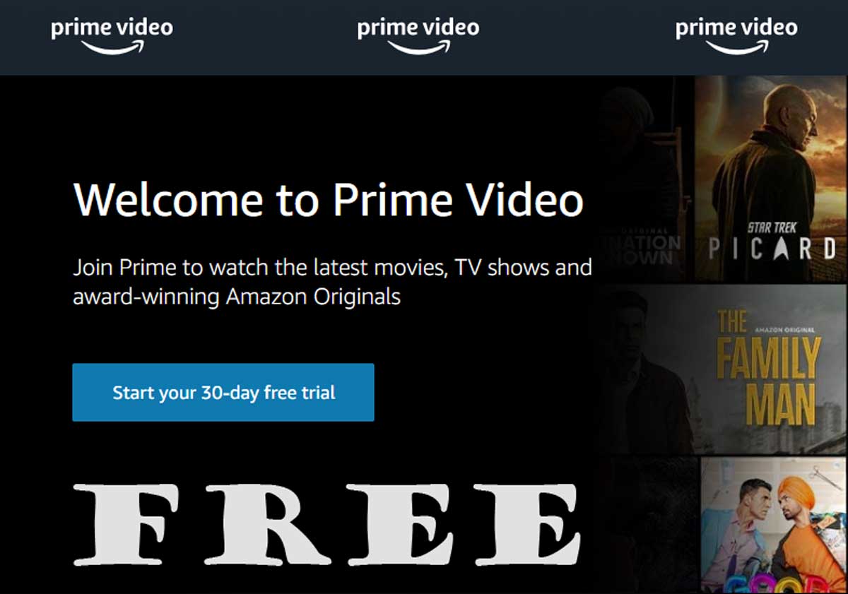 how to watch amazon prime video for free
