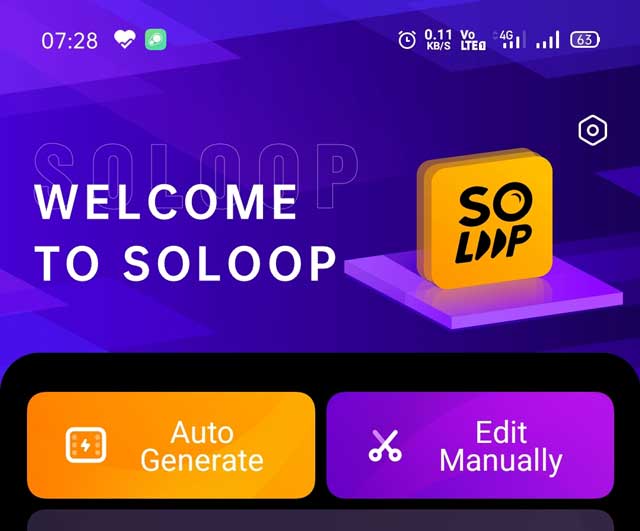 latest Soloop video editor home