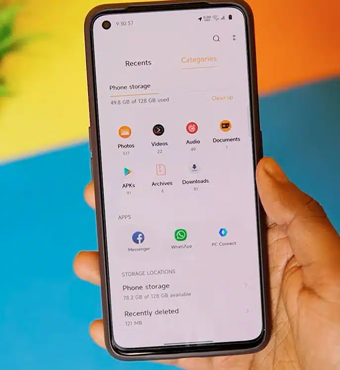 samsung one ui 4 theme for oppo realme file manager