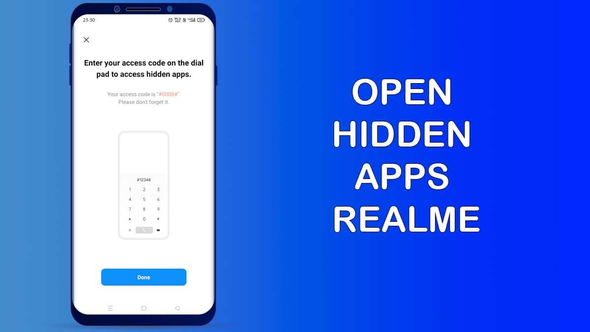 how to find open & access hidden apps in realme