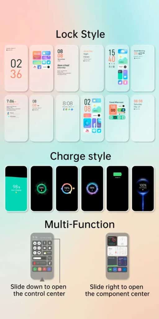 Apple iPhone iOS inspired theme features for oppo realme