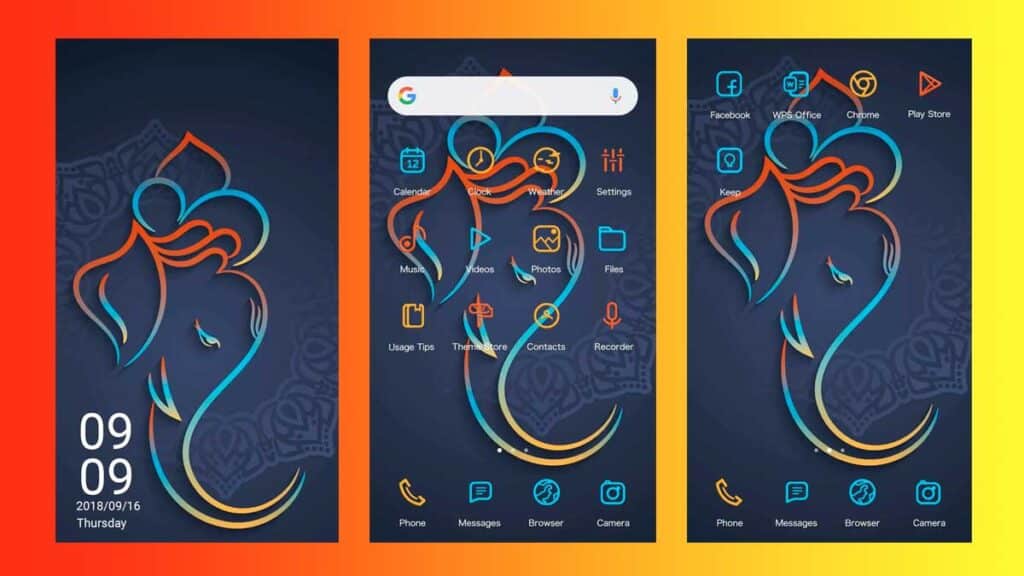 lord ganesha theme for oppo realme