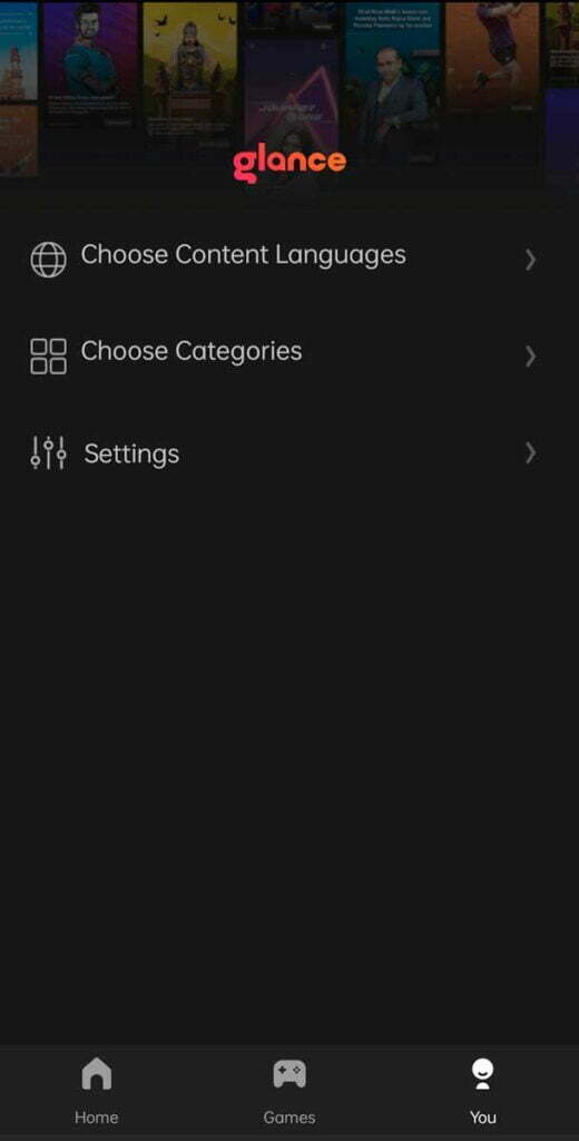 glance settings on lockscreen in realme