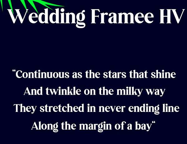 wedding framee hv font style for realme oppo